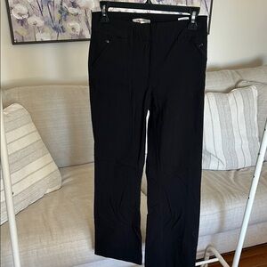 Black Straight-Leg Pants
